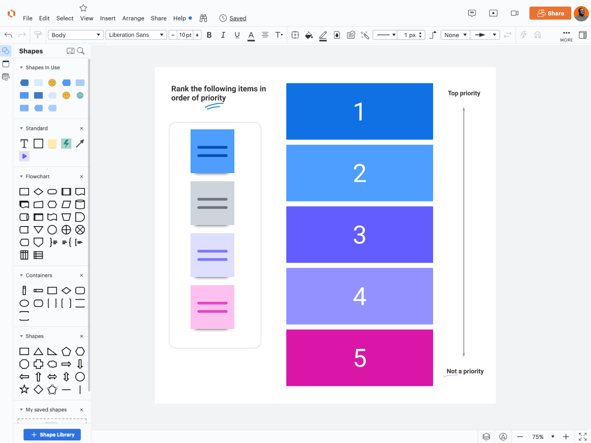 Ranking activity template