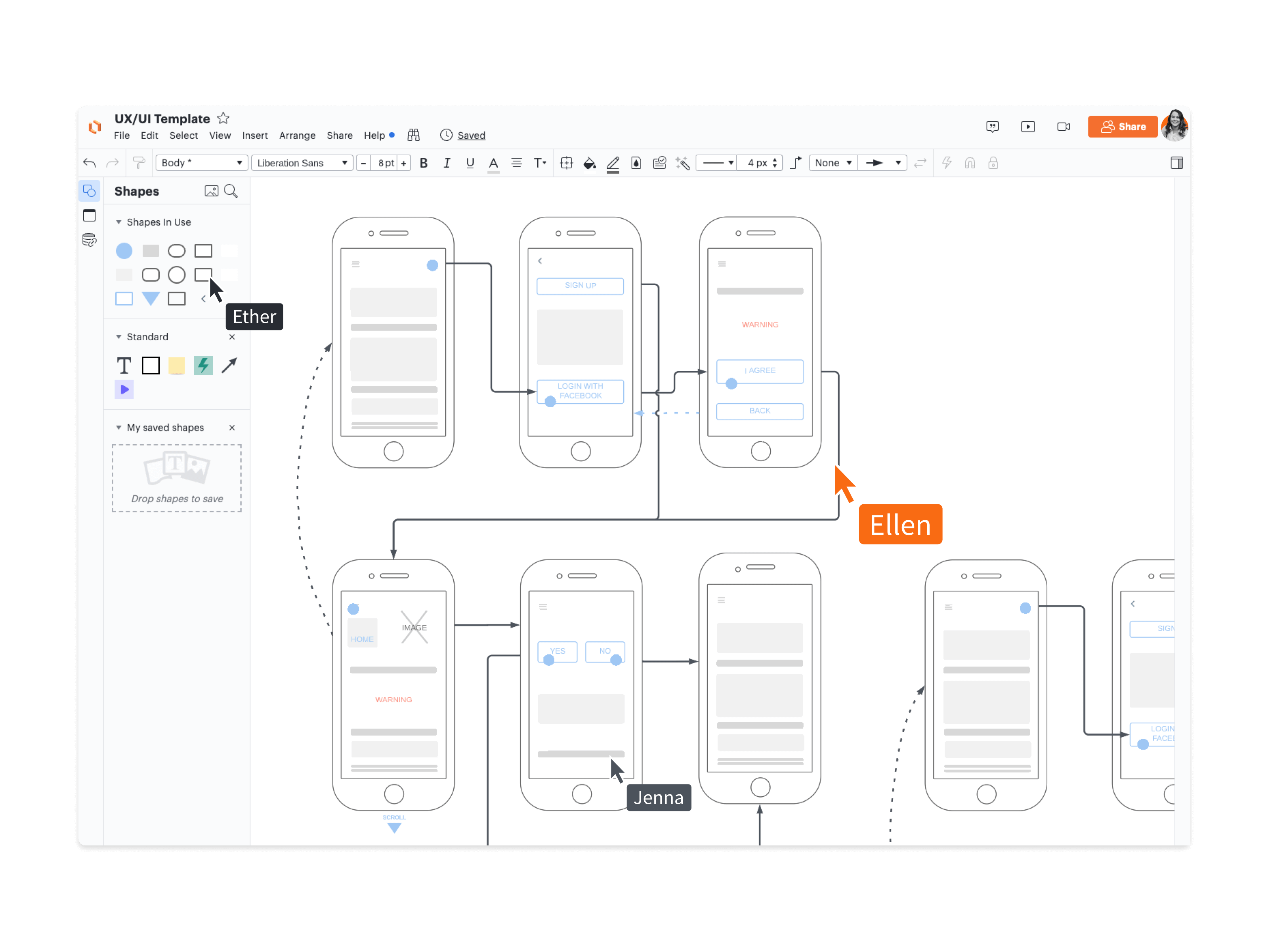 visual collaboration wireframing