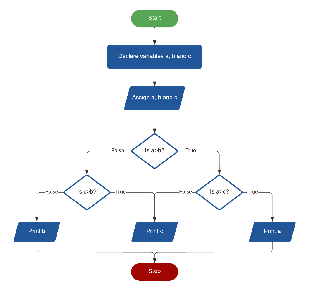 Programming flowchart example